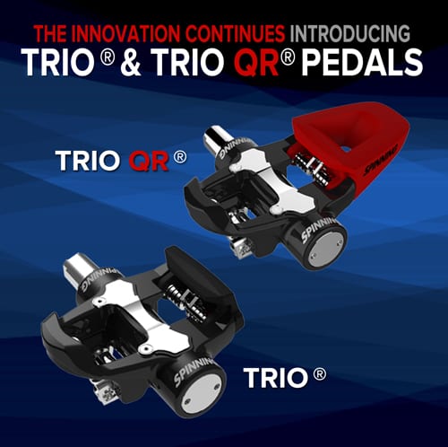 spinning trio pedal