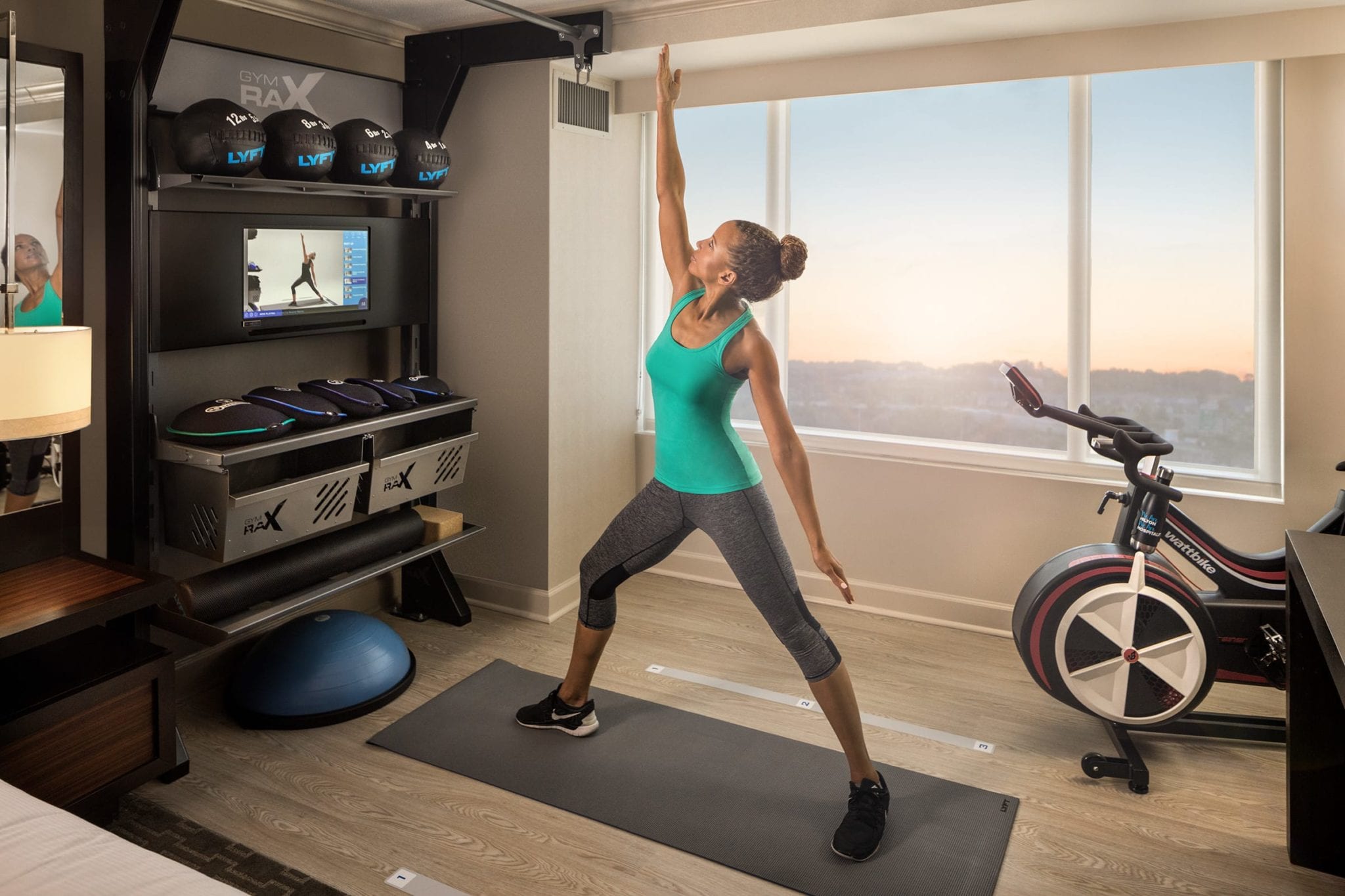 Aktiv Solutions Powers Hiltons Innovative ‘five Feet To Fitness In Room Fitness Offering