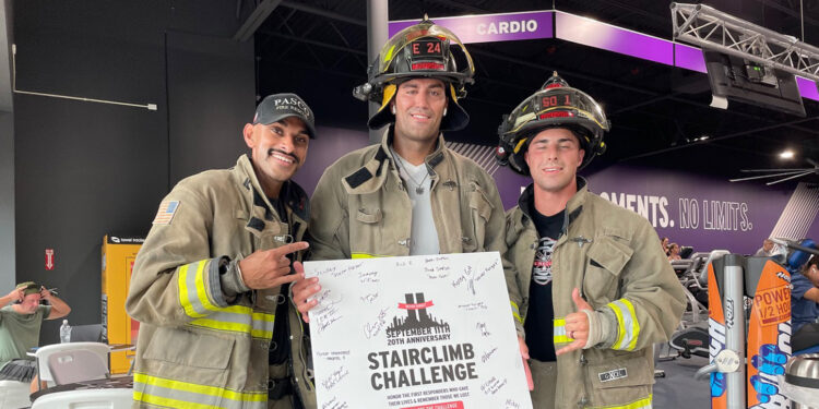 Crunch Fitness Franchise Honors 9/11 First Responders with Stair Climb Challenge Remembrance